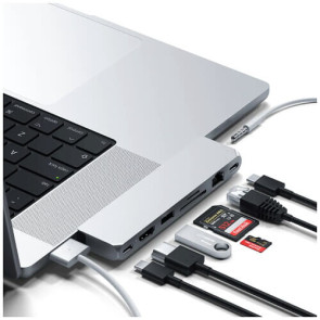 Хаб Satechi Aluminum USB-C Pro Hub Max Adapter Silver (ST-UCPHMXS)