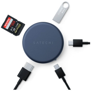 Адаптер Satechi OntheGo 5-in-1 USB-C Multiport Adapter Indigo (ST-POTG5B)