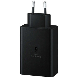 Мережевий зарядний пристрій Samsung Wall Charger USB+2xUSB-C Trio 65W+15W+25W Black (EP-T6530NBEGRU)