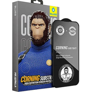 Захисне скло Blueo for iPhone 16 Pro Max PBK1 Corning Gorilla HD Anti-Static (Black)