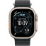Apple Watch Ultra 3 Natural Titanium Case with Black Ocean Band (MF1V4+MXTL3)