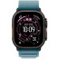 Apple Watch Ultra 3 Black Titanium Case with Light Blue Alpine Loop Small (MF254/MG9K4)
