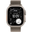Apple Watch Ultra 3 Natural Titanium Case with Natural Titanium Milanese Loop Large (MF0E4)