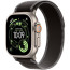 Apple Watch Ultra 3 Natural Titanium Case with Black/Charcoal Trail Loop S/M (MF1V4+MFT84)