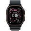Apple Watch Ultra 3 Black Titanium Case with Black Alpine Loop Medium (MF0V4)