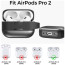 Чохол AhaStyle Premium TPU Case for AirPods Pro 2 with Carabiner Black (WG75PRO2BLK)