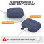 Чохол для навушників AhaStyle Silicone Case for AirPods Pro 2 with strap Midnight Blue (X003E41MYN)