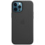 Чохол-накладка Apple iPhone 12 Pro Max Leather Case with MagSafe Black (MHKM3)