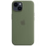 Чохол-накладка Apple iPhone 14 Silicone Case with MagSafe Olive (MQU83)