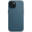 Чохол-накладка Apple iPhone 15 Plus FineWoven Case with MagSafe Pacific Blue (MT4D3)