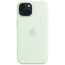 Чохол-накладка Apple iPhone 15 Silicone Case with MagSafe Soft Mint (MWNC3)