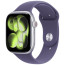 Apple Watch Series 11 GPS + Cellular 46mm Silver Aluminium Case with Purple Fog Sport Band M/L (MFCR4)