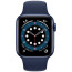 Apple Watch Series 6 40mm GPS + Cellular Blue Aluminum Case with Deep Navy Sport Band (M02R3/M06Q3) Активовані
