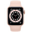б/у Apple WATCH Series 6 40mm Gold Aluminium Case with Pink Sport Band (MG123) (Відмінний стан)