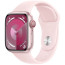 Apple WATCH Series 9 41mm GPS + Cellular Pink Aluminium Case with Light Pink Sport Band S/M (MRHY3)
