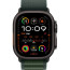 Apple Watch Ultra 2 Black Titanium Case with Dark Green Alpine Loop Small (MX4Q3)