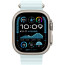 Apple Watch Ultra 2 Natural Titanium Case with Ice Blue Ocean Band (MXTF3)
