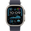 Apple Watch Ultra 2 Natural Titanium Case with Navy Ocean Band (MX4D3)
