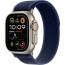 Apple Watch Ultra 2 Natural Titanium Case with Blue Trail Loop S/M (MX4J3)