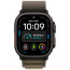 Apple Watch Ultra 4 Black Titanium Case with Dark Olive Alpine Loop Large (MJCT4+MKDY4)