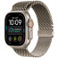 Apple Watch Ultra 4 Natural Titanium Case with Natural Titanium Milanese Loop Medium (MJA94)