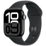 Apple WATCH Series 10 42mm Jet Black Aluminium Case with Black Sport Band S/M (MWWE3)