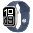 Apple WATCH Series 10 GPS + Cellular 42mm Silver Aluminium Case with Denim Sport Band M/L (MWX43)