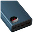 Зовнішній акумулятор Baseus Adaman Metal Digital Display Quick Charge Power Bank 65W 20000mAh Blue (PPIMDA-D03)