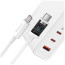 Мережевий зарядний пристрій Baseus GaN5 Pro Fast Charger USB + 2USB-C 140W (with Type-C to Type-C cable) (CCGP100202) White