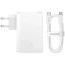 Мережевий зарядний пристрій Baseus GaN5 Pro Fast Charger USB + 2USB-C 140W (with Type-C to Type-C cable) (CCGP100202) White