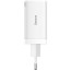 Мережний зарядний пристрій Baseus GaN5 Pro Fast Charger 2C+U 65W White w/Type-C to Type-C (CCGP120202)