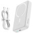 Зовнішній акумулятор Baseus Magnetic Mini Wireless Fast Charge Power Bank 10000mAh 30W White (PPCX110202)