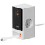 Мережевий зарядний пристрій Baseus PowerCombo Digital PowerStrip 2AC+1U+1C+Retractable-C 65W White (PSLR000602)