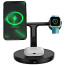 Бездротовий зарядний пристрій Baseus Swan 3-in-1 Wireless Magnetic Charging Bracket 20W (WXTE000101)