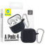 Чохол Blueo для AirPods 4/5 [B44] Liquid Silicone Series (Black)