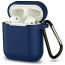 Чохол для навушників Blueo Liquid Silicon+Metal Hook Case for AirPods Midnight Blue