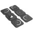 Бездротовий зарядний пристрій Choetech 3 in 1 Foldable Magnetic Wireless Charger Black (T588-F-BK)