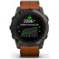 Смарт-годинник Garmin Epix Pro 2 Sapphire 51mm Carbon G. DLC Tit. with Chestnut L. Band (010-02804-30) ГАРАНТІЯ 3 міс.