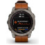Смарт-годинник Garmin Fenix 7 Sapphire Solar Titanium with Chestnut Leather Band (010-02540-31) ГАРАНТІЯ 12 міс.
