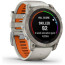 Смарт-годинник Garmin Fenix 7X Pro Sapphire Solar Titanium with Fog Gray/Ember O. Band (010-02778-14/15) ГАРАНТІЯ 3 міс.