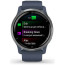 Смарт-годинник Garmin Venu 2 Silver Bezel with Granite Blue Case and Silicone Band (010-02430-10/00)