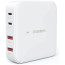 Мережевий зарядний пристрій Choetech PD 100W GaN desktop 2C+2A Charger White (PD8008)