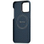 Чохол-накладка Pitaka MagEZ Case 3 Twill 1500D Black/Blue for iPhone 14 Pro Max (KI1408PM)