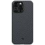 Чохол-накладка Pitaka MagEZ Case 3 Twill 1500D for iPhone 14 Pro Max Black/Grey (KI1401PM)