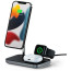 Бездротовий зарядний пристрій Satechi Aluminum 3 in 1 Magnetic Wireless Charging Stand Space Gray (ST-WMCS3M)