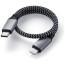 Кабель Satechi USB-C to Lightning Cable Space Gray (25 cm) (ST-TCL10M)
