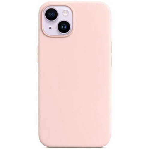 Чохол-накладка Monblan Magnetic Silicone MagSafe for iPhone 14 Chalk Pink