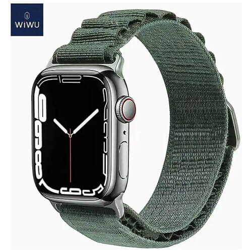 Ремінець WIWU for Apple Watch 42/44/45/49mm Nylon Band Series (Green)